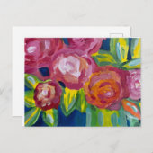 Carte Postale Fleurs du Nouvel An 2023 (Devant / Derrière)