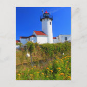 Carte Postale Fleurs du phare de Eastern Point Gloucester (Devant)