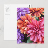 Carte Postale Fleurs éclatantes (Devant / Derrière)