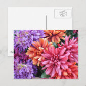 Carte Postale Fleurs éclatantes (Devant / Derrière)