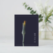 Carte Postale Fleurs Élégantes Simples Personnalisées pour un Ré (Debout devant)