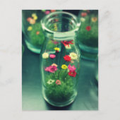 Carte Postale Fleurs en bouteille (Devant)