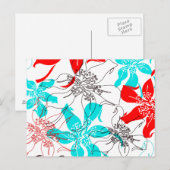 Carte Postale Fleurs en gras (Devant / Derrière)