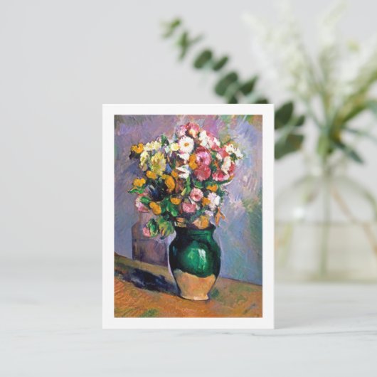 Carte Postale Fleurs en Vase, Cézanne (Debout devant)