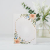 Carte Postale Fleurs encadrées vierges (Debout devant)