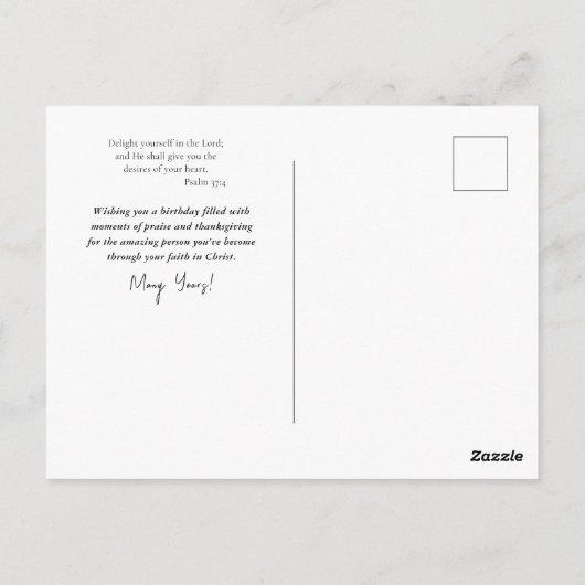 Carte Postale Fleurs ensoleillées et heureuses pour un anniversa (Dos)