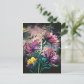 Carte Postale Fleurs épanouies (Debout devant)