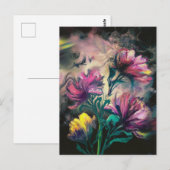 Carte Postale Fleurs épanouies (Devant / Derrière)