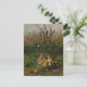 Carte Postale Fleurs estivales du terrain (Debout devant)