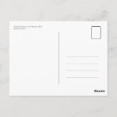 Carte Postale Fleurs et art de rue en Valparaiso, Chili (Dos)