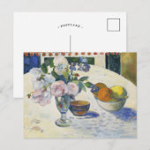 Carte Postale Fleurs et bol de fruits | Paul Gauguin (Devant / Derrière)