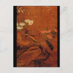 Carte Postale Fleurs et faisans_L'Orient