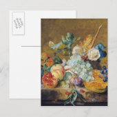 Carte Postale Fleurs et fruits (Devant / Derrière)