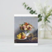 Carte Postale Fleurs et fruits, Henri Fantin-Latour (Debout devant)