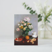Carte Postale Fleurs et fruits, Henri Fantin-Latour (Debout devant)
