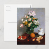 Carte Postale Fleurs et fruits, Henri Fantin-Latour (Devant / Derrière)
