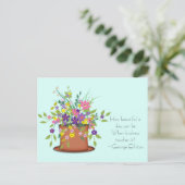 Carte postale Fleurs et gentillesse (Debout devant)