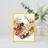 CARTE POSTALE FLEURS ET L'ABEILLE (Debout devant)