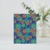 Carte Postale Fleurs Et Plumes (Debout devant)