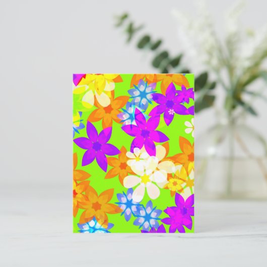 Carte Postale Fleurs fabuleuses (Debout devant)