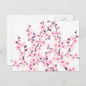 Carte Postale Fleurs florales de cerises (Sakura) (Devant / Derrière)
