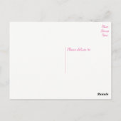 Carte Postale Fleurs Fuchsia de Merci rose (Dos)