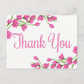 Carte Postale Fleurs Fuchsia de Merci rose (Devant)