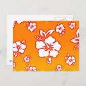 Carte Postale Fleurs hawaïennes (Devant / Derrière)