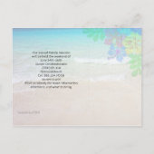 Carte Postale Fleurs hawaïennes Frontière Réunion familiale (Dos)