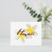 Carte Postale Fleurs Hawaii Plumeria (Debout devant)