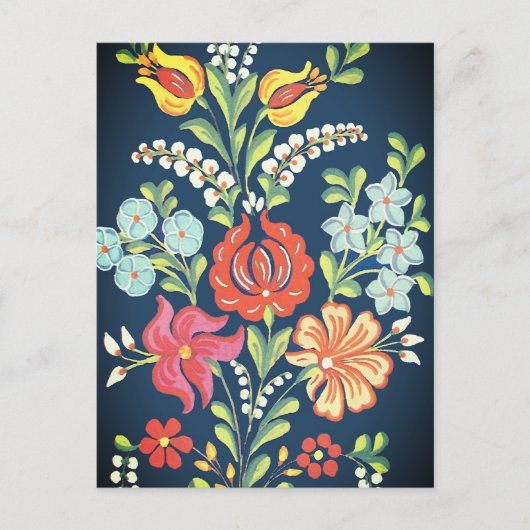 Carte Postale Fleurs hongroises (Devant)