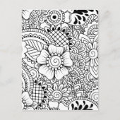 Carte Postale Fleurs inspirées (Devant)