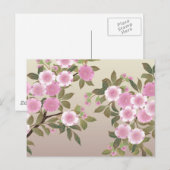 Carte Postale Fleurs japonaises de cerises (Devant / Derrière)