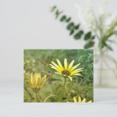 Carte Postale Fleurs jaunes (Debout devant)