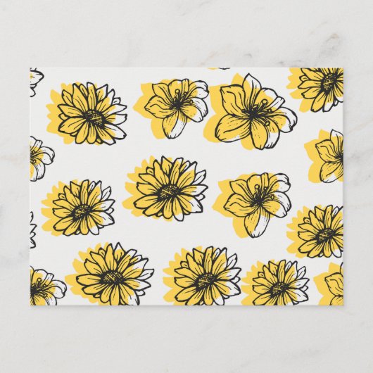 Carte Postale Fleurs Jaunes Fleur Fleur Jaune Fleur De Soleil Fl (Devant)