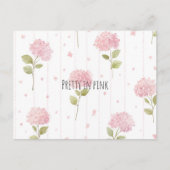 Carte Postale Fleurs jolies en rose (Devant)