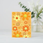 Carte Postale Fleurs joyeuses (Debout devant)