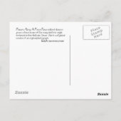 Carte Postale Fleurs le long de la clôture (Dos)