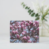 Carte postale Fleurs Magnolia Roses (Debout devant)