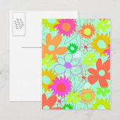 Carte Postale Fleurs mixtes (Devant / Derrière)