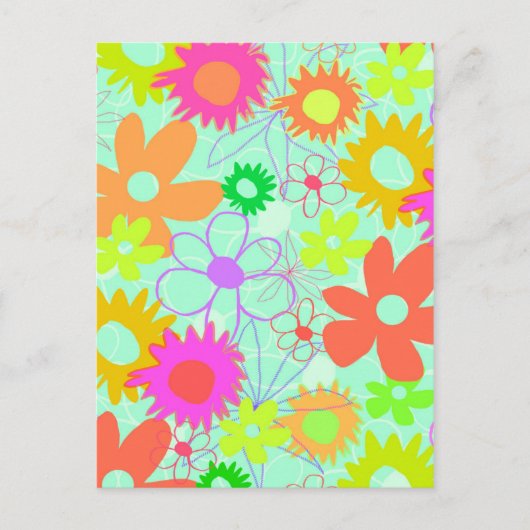 Carte Postale Fleurs mixtes (Devant)