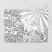 Carte Postale fleurs monochromes (Devant)
