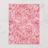 Carte Postale Fleurs Motif 14 (Devant)