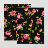 Carte Postale Fleurs Motif 18 (Devant / Derrière)