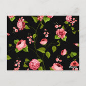 Carte Postale Fleurs Motif 18 (Dos)