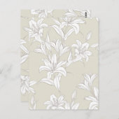 Carte Postale Fleurs Motif 9 (Devant / Derrière)