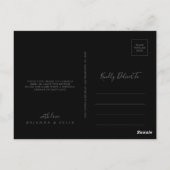 Carte Postale Fleurs multicolores sauvages noir Merci (Dos)