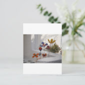 Carte Postale Fleurs-Mykonos, Grèce (Debout devant)