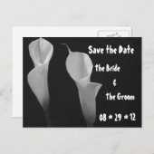 Carte postale Fleurs Noir et Blanc (Devant / Derrière)