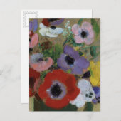 Carte Postale Fleurs Odilon Redon Grand vase vert CC0061 (Devant / Derrière)